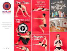Tablet Screenshot of bikramyogacentro.cl
